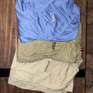 Columbia and Milwaukee Men's Shirt Set - Blue, Gray, Cream